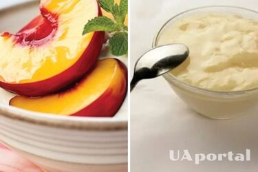 Легкий, мов хмаринка: рецепт ванільного крему з нектаринами та м‘ятою