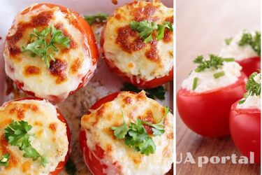 Смачна та ситна закуска: як приготувати запечені помідори з сиром