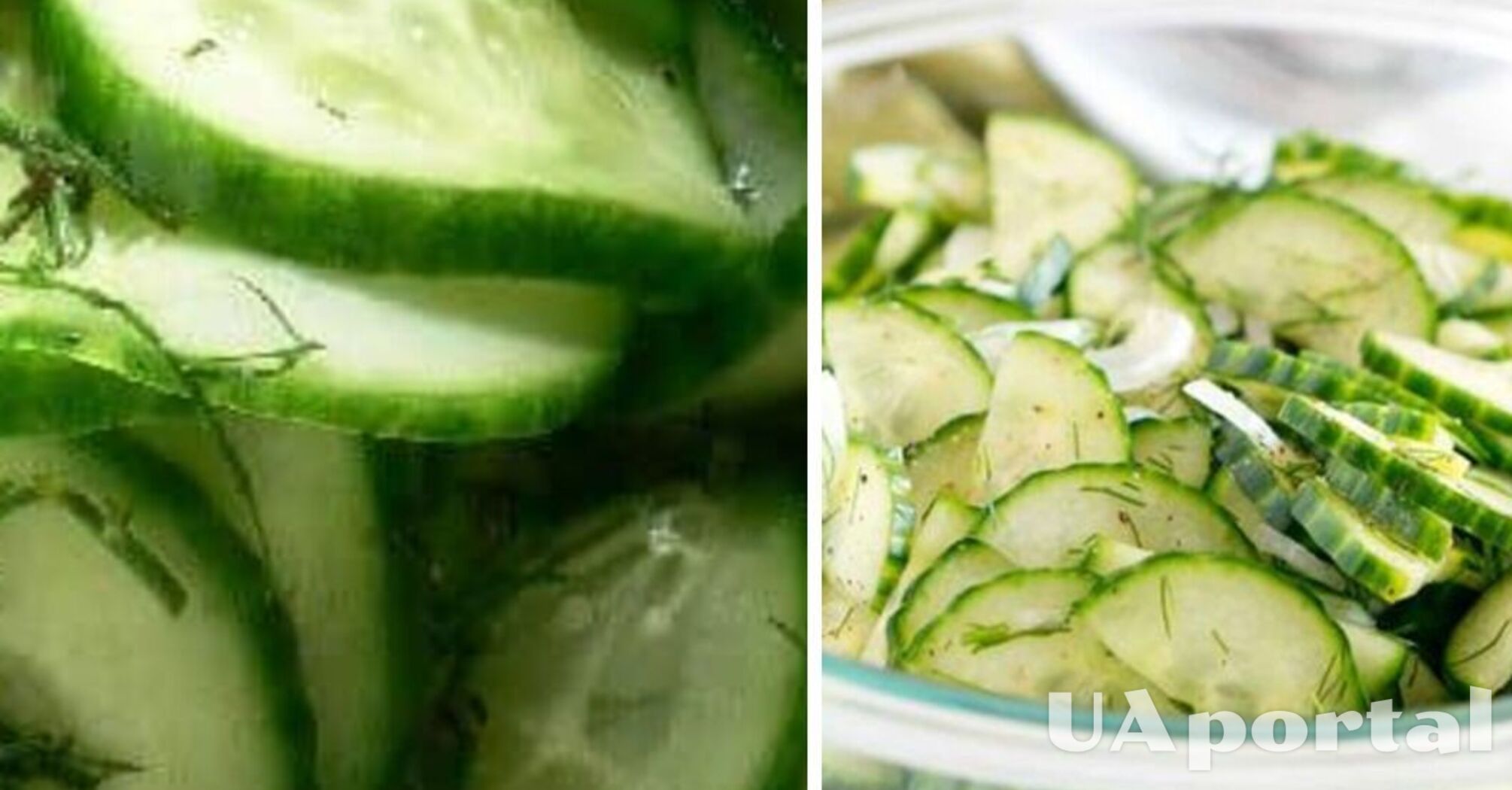 Острый маринованный салат из огурцов