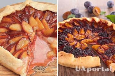 Рецепт галети зі сливами та кисломолочним сиром