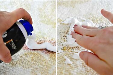 An ingenious trick to remove stains from carpet with a cheap product