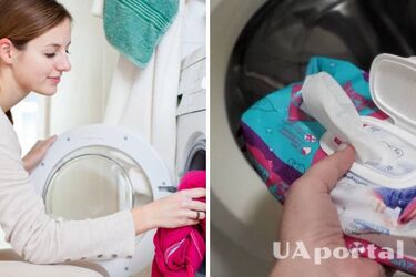 A simple and budget life hack: why put a wet napkin in the washing machine