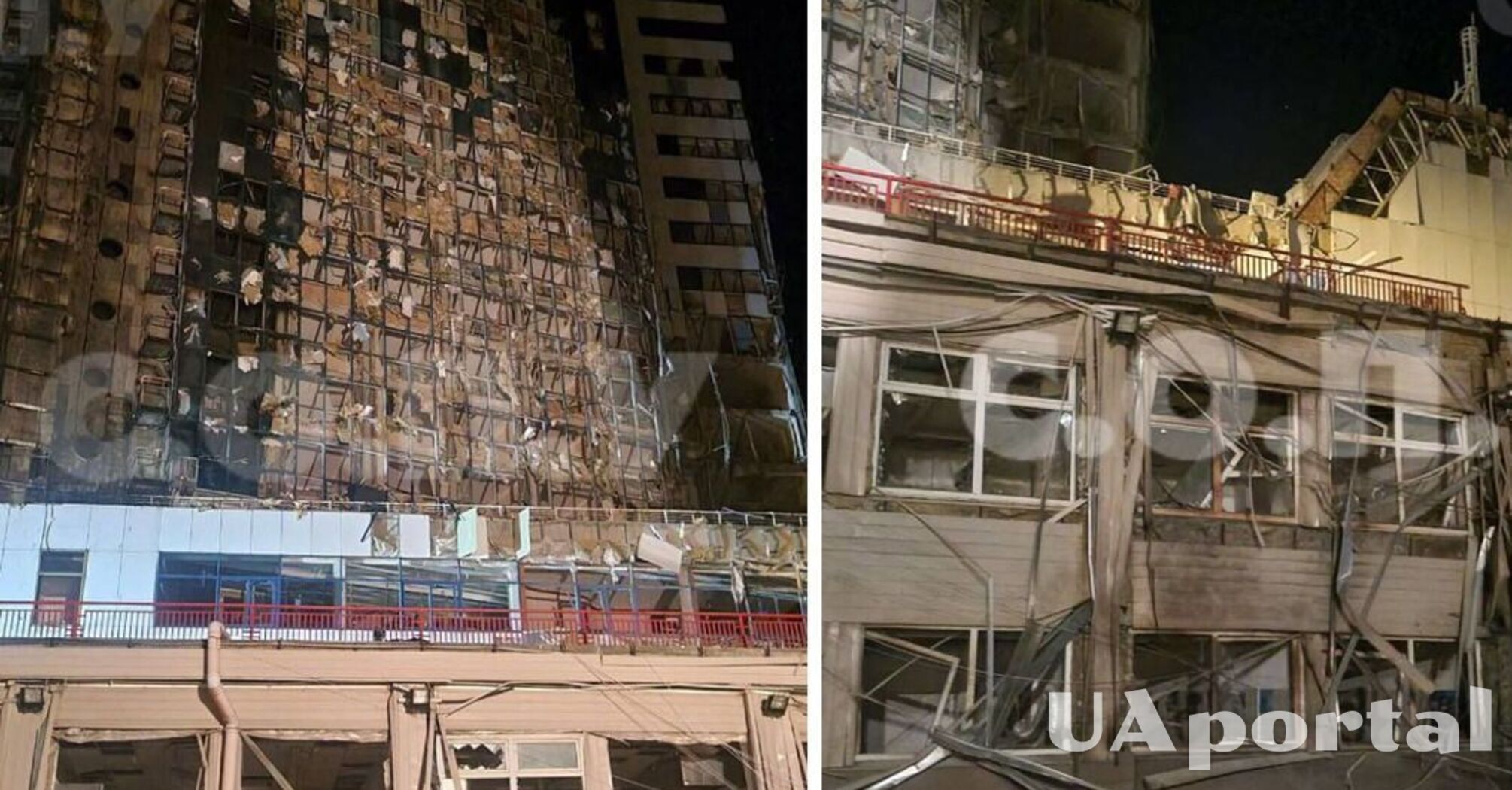 Россия ночью атаковала Одесщину Шахедами и ракетами: есть разрушение гостиницы и зерновых терминалов (фото)