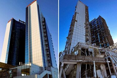 Як виглядає готель Морського вокзалу в Одесі після влучання російської ракети: рятувальники показали фото