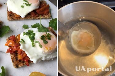 Шеф-повар показал, как приготовить идеальные яйца-пашот с помощью черпака