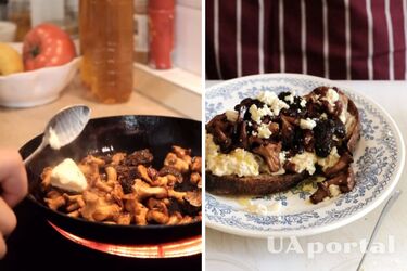 Як зробити тост з яйцем та грибами на сніданок