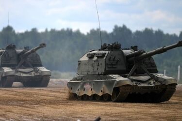 Бійці з підрозділу Khorne Group ефектно 'запустили в повітря' дві САУ 2С19 'Мста-С' окупантів (відео)