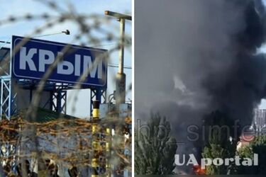 У Сімферополі горить військова частина: місцеві чули вибухи (відео)