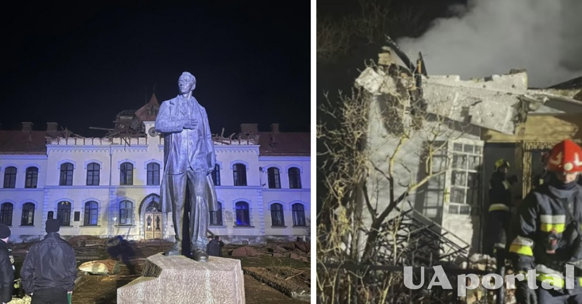 Россия запустила по Украине в новогоднюю ночь 122 'шахеда': во Львове полностью уничтожен музей Шухевича и поврежден университет, где учился Бандера (фото)
