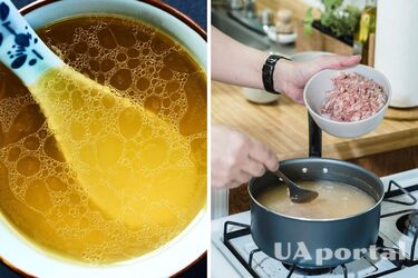 How to make golden broth - what to add to the broth to make it golden.