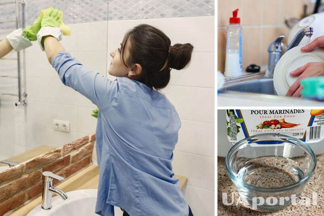 Навіщо додавати оцет у рідину для миття посуду