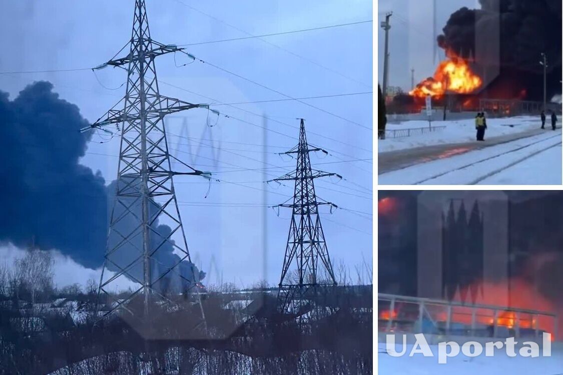 Беспилотники ГУР атаковали пороховой завод в Тамбове и нефтебазу в Клинцах (видео)