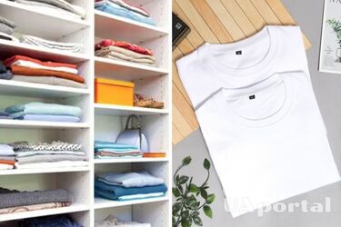 How to quickly fold a T-shirt - a life hack for home