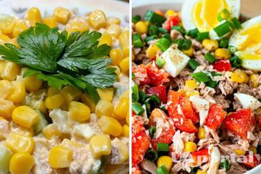 Healthy meal in 5 minutes: a recipe for tuna and corn salad