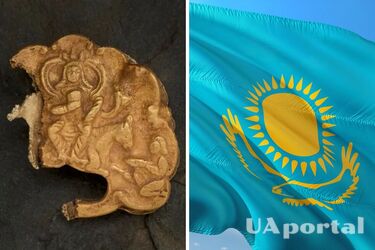 1500-year-old gold buckles with the image of the ruler on the throne discovered in Kazakhstan (photo)