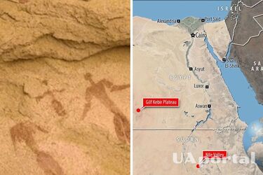 Ancient 5000-year-old painting found in the Sahara Desert: it repeats the motif of a Christmas nativity scene