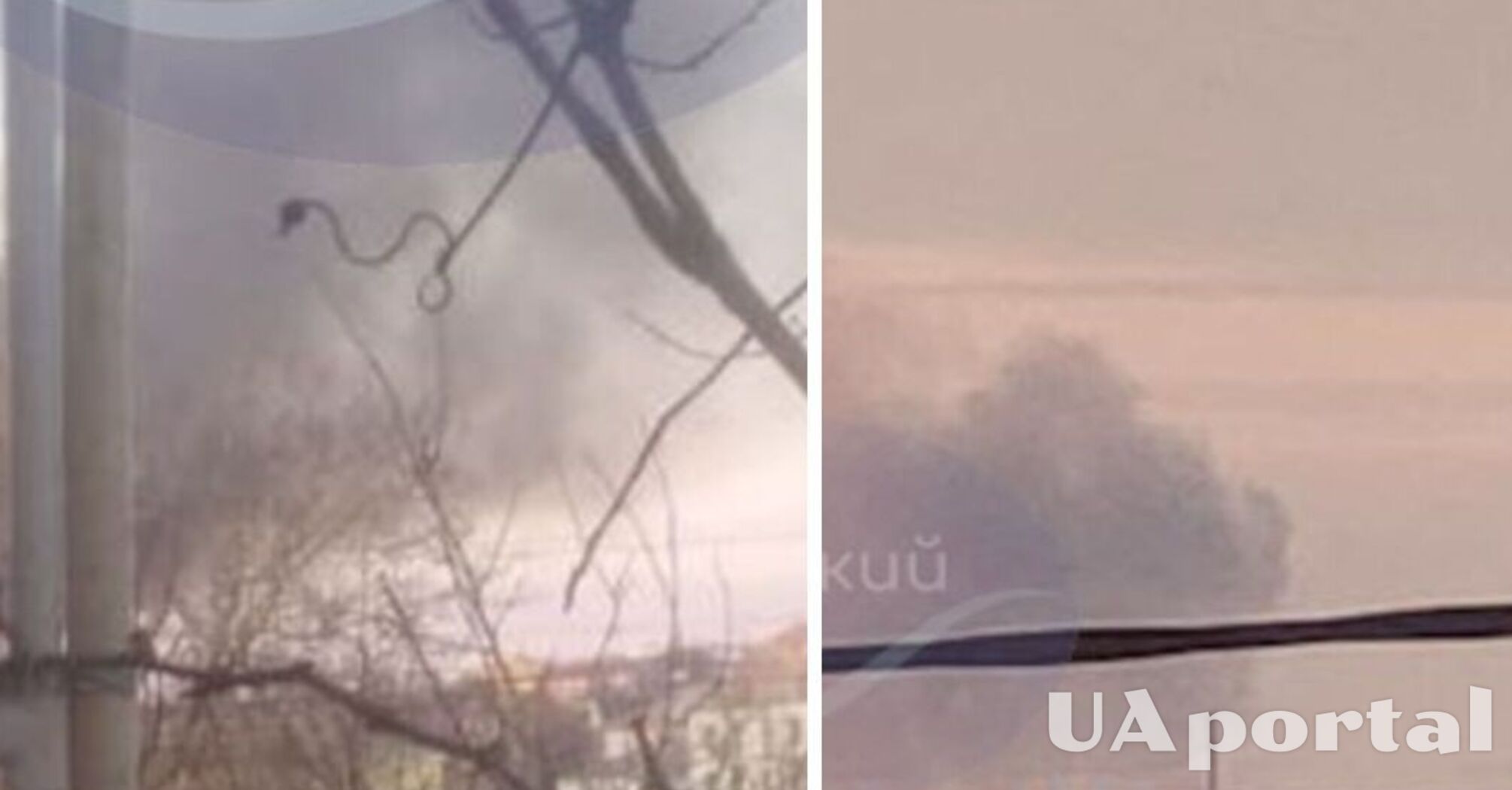 У Криму після вибухів сталася пожежа в районі аеропорту Бельбек (фото і відео)
