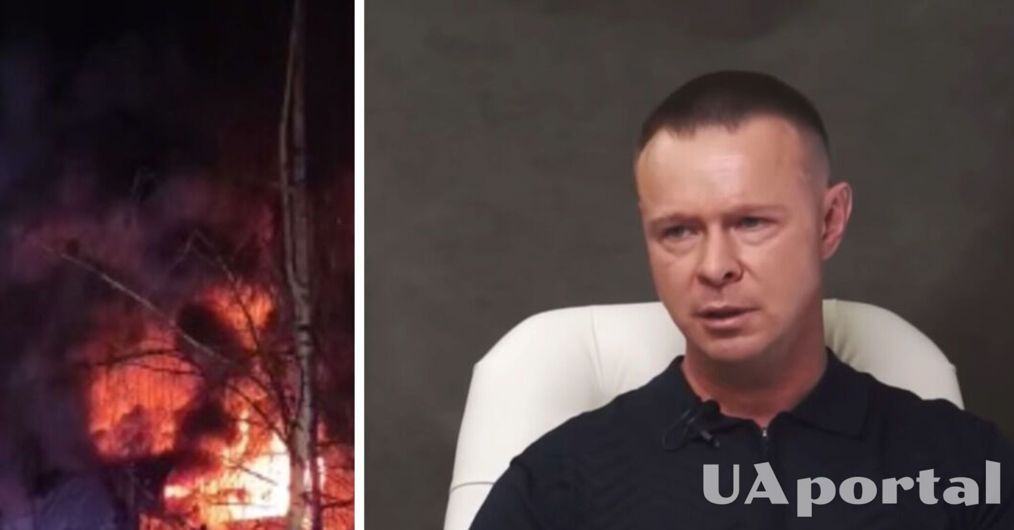 На росії у Рязані згорів будинок Путіна (відео)