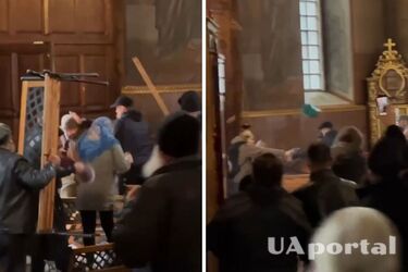 Московські попи з бойовиками захопили Михайлівський кафедральний собор у Черкасах, який перейшов у ПЦУ (відео)