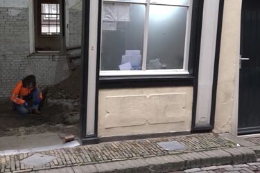 In the Netherlands, a floor paved with bones was found in the red light district (photo)