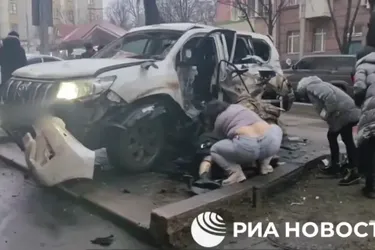 В оккупированном Донецке взорвали автомобиль: погиб эксначальник Оленивской колонии Евсюков, его жена травмирована (фото, видео)