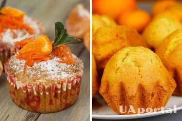 How to make tangerine muffins quickly and easily