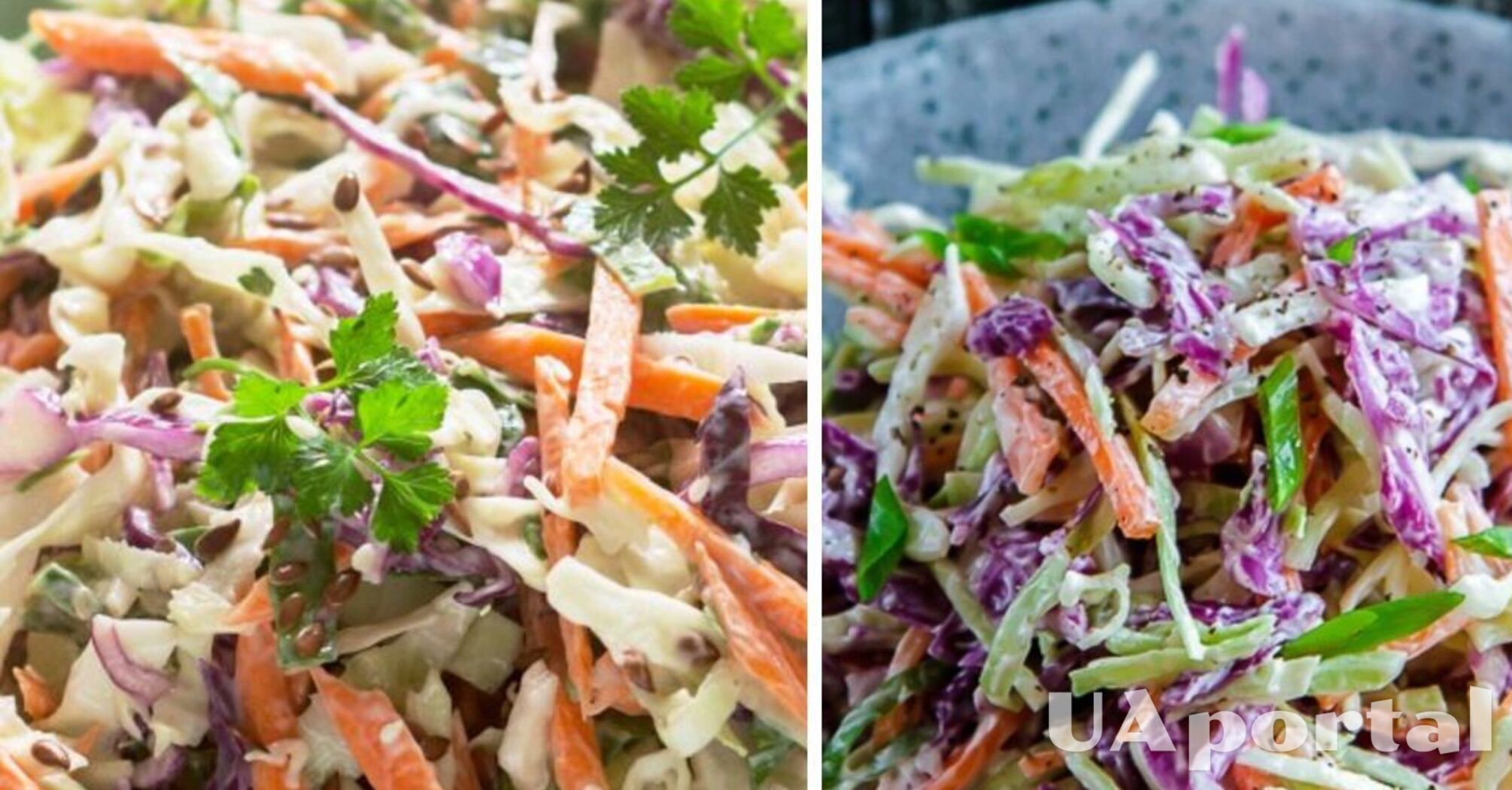 Як зробити салат з білою та черв'яною капустою