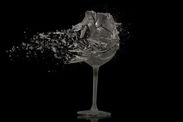 Cleaning up tiny glass shards