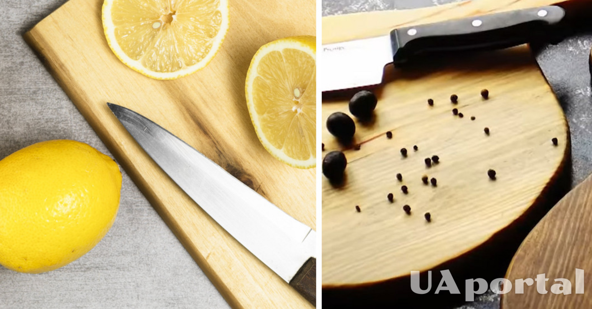 How to clean stains from a cutting board: life hack with lemon