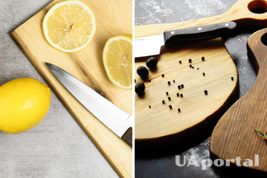 How to clean stains from a cutting board: life hack with lemon