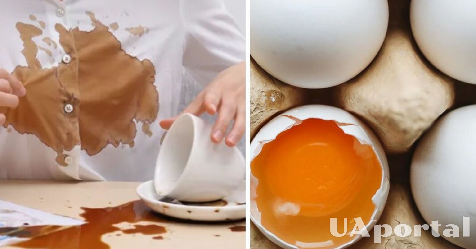 Поможет желток из яйца: пятна от кофе на одежде больше не будут проблемой