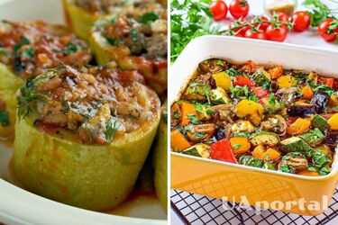 How to make baked vegetables with minced meat for dinner