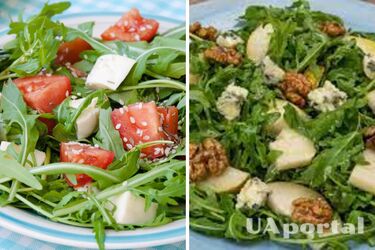 A healthy snack in 15 minutes: a recipe for a salad with arugula and nuts