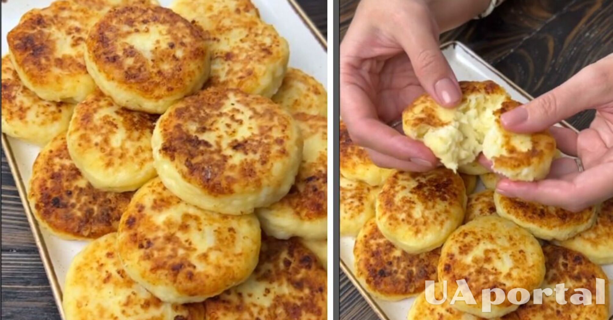 Potato cheesecakes with cheese: a very easy recipe