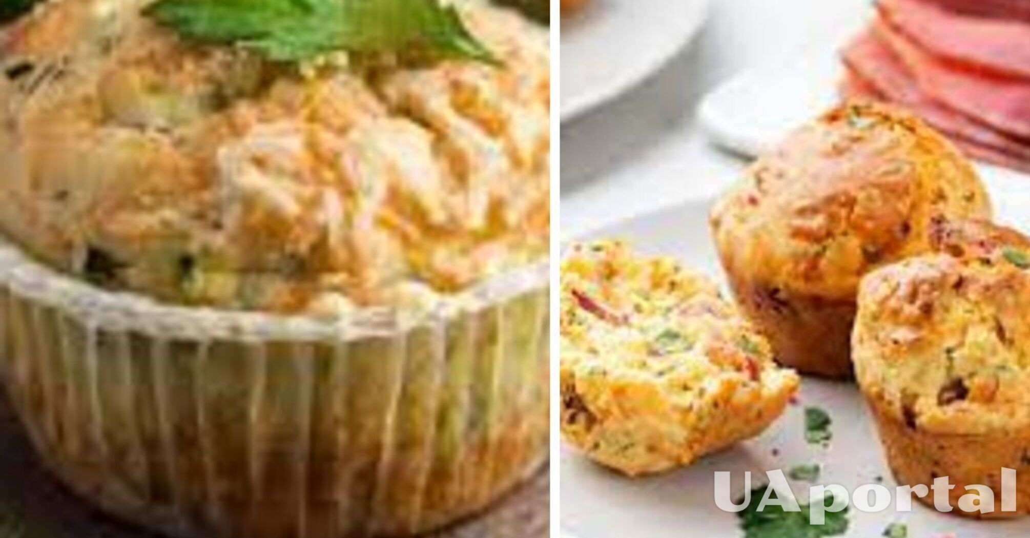 Even children will like them: recipe for salty muffins with vegetable and cheese filling