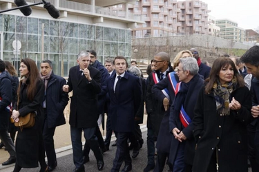 Macron inaugurates Olympic Village for 2024 Paris Games