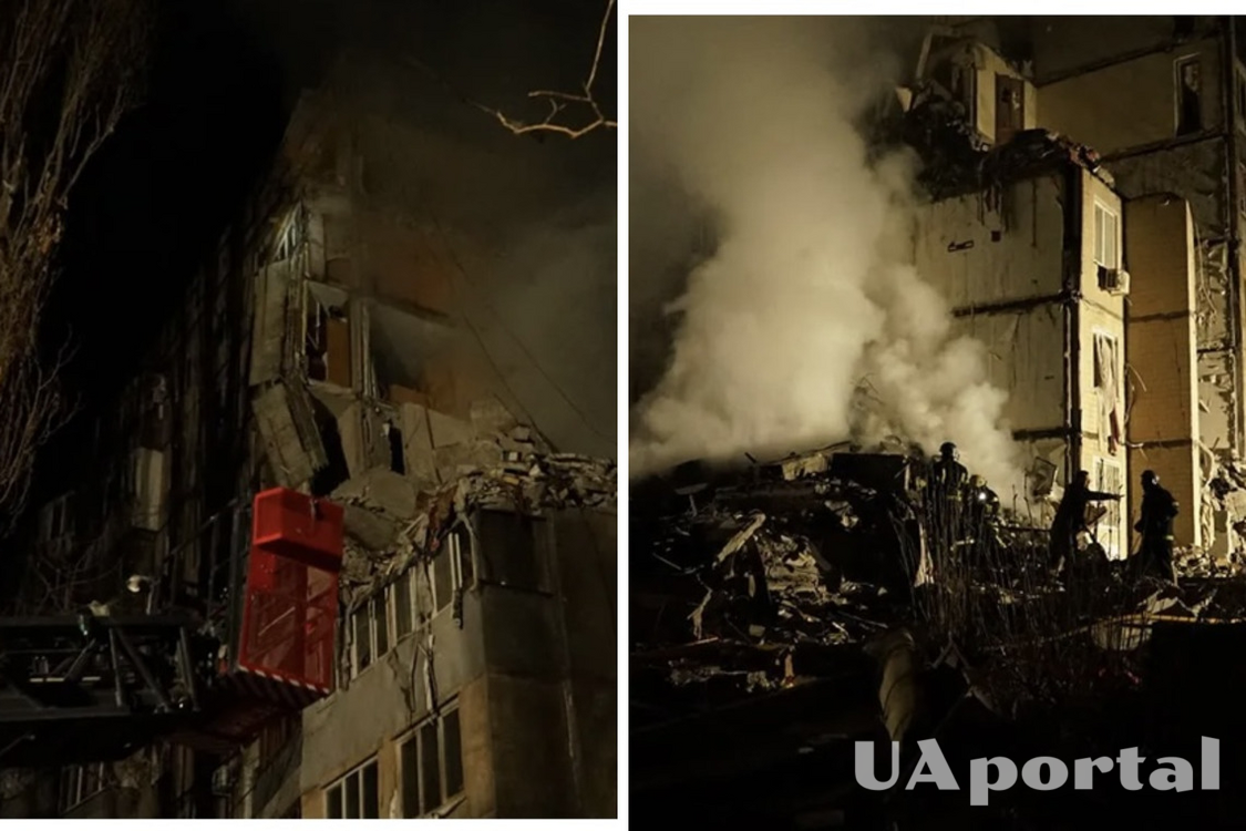 Shahed hit 9-storey building in Odesa: people are trapped under the rubble, there are dead and wounded