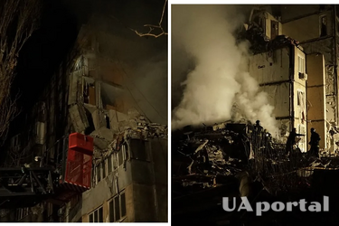 Shahed hit 9-storey building in Odesa: people are trapped under the rubble, there are dead and wounded
