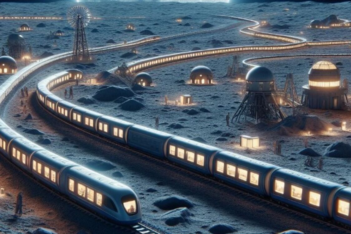На Місяці хочуть побудувати залізницю, яка з'єднуватиме різні бази на природному супутнику Землі