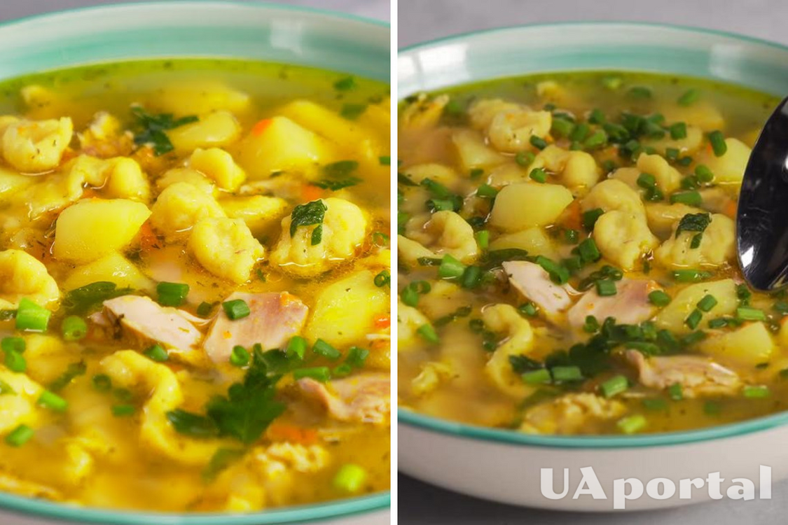 Как у бабушки: рецепт куриного супа с клецками