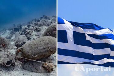 У Греції із затонулого давньовізантійського корабля підняли десятки амфор (фото)