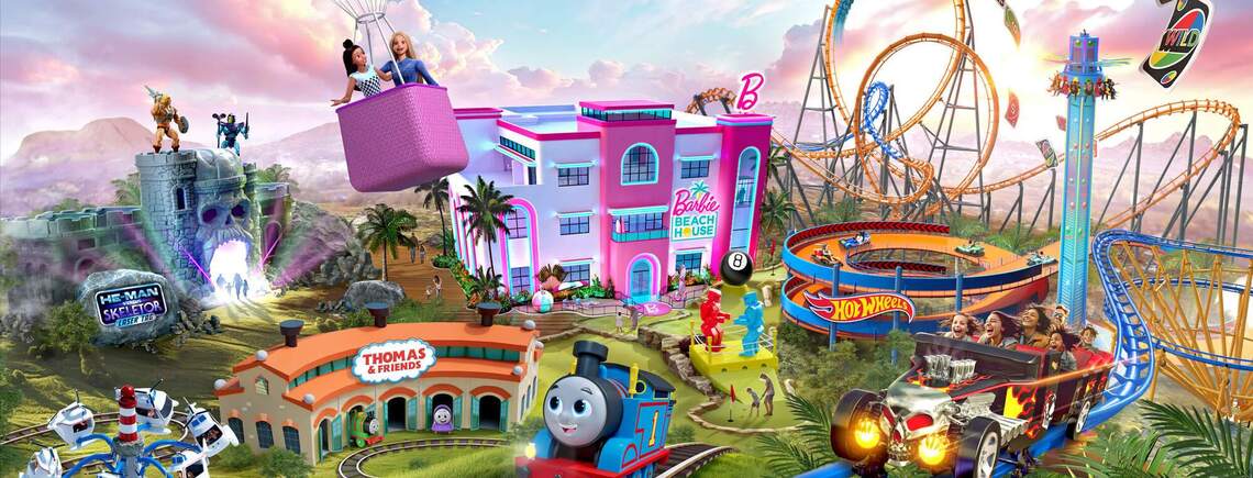 A theme park with Barbie, Hot Wheels, Uno-themed rides is opening in Midwest