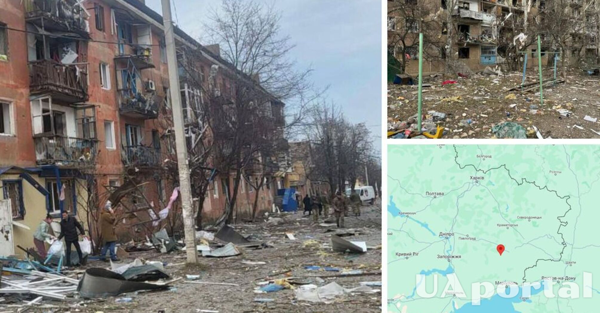Оккупанты сбросили авиабомбу на Курахово: более 10 раненых, разрушены 15 многоэтажек (фото и видео)