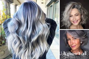 Anti-aging hairstyles for women with gray hair: experts showed the three best (photos)