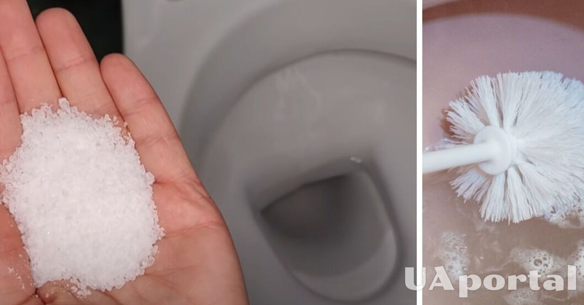 Как очистить и дезинфицировать унитаз с помощью соли и стирального порошка
