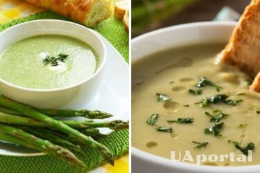 Смачний та легкий обід: рецепт вершкового супу зі спаржею 