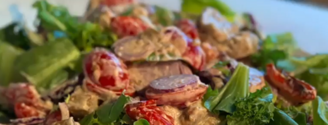 Ситний салат із баклажанами
