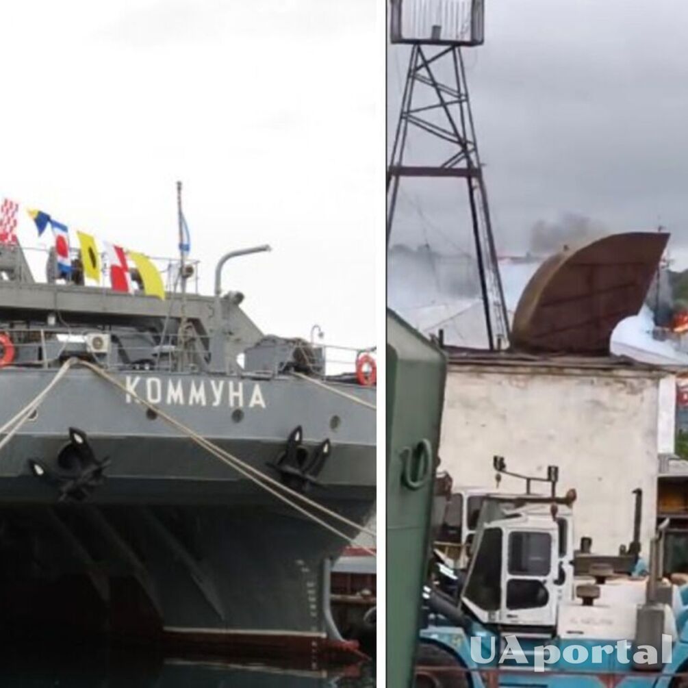 Спикер ВМС ВСУ: в Сухарной бухте Севастополя атаковано судно ВМФ россии 'Коммуна' (видео)