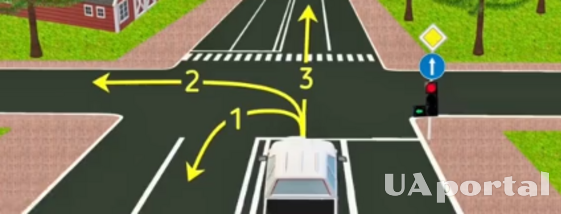 В каком из направлений может поехать водитель: тест на знание ПДД (видео)