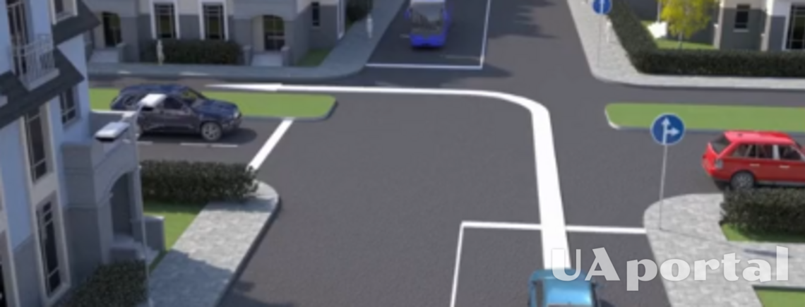 Можно ли водителю синего авто повернуть налево: тест на знание ПДД (видео)
